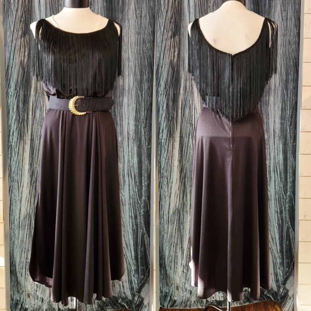 1970s Fringe Disco Dress - Picture 2 of 4